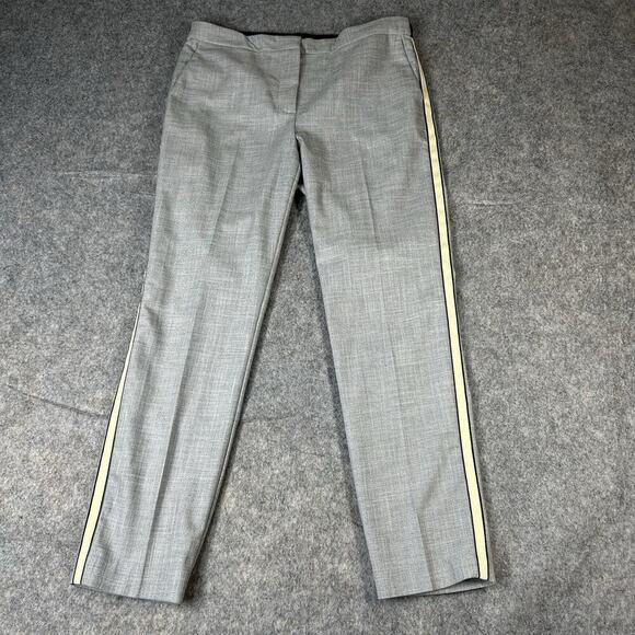 Zara Trafaluc Tuxedo Pants Womens Large Gray Tapered Carreer - Picture 1 of 10